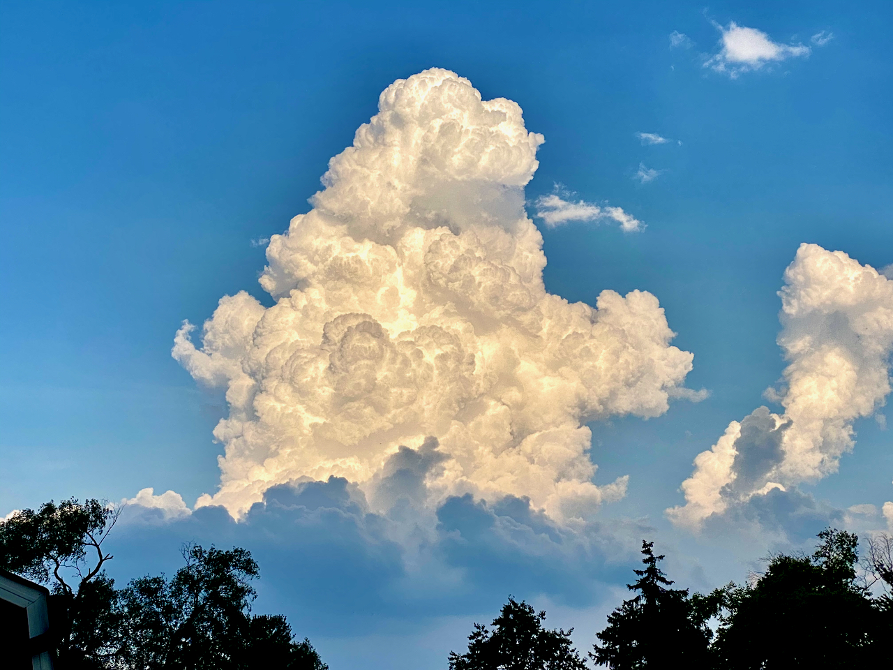 Clouds that look like a monster.