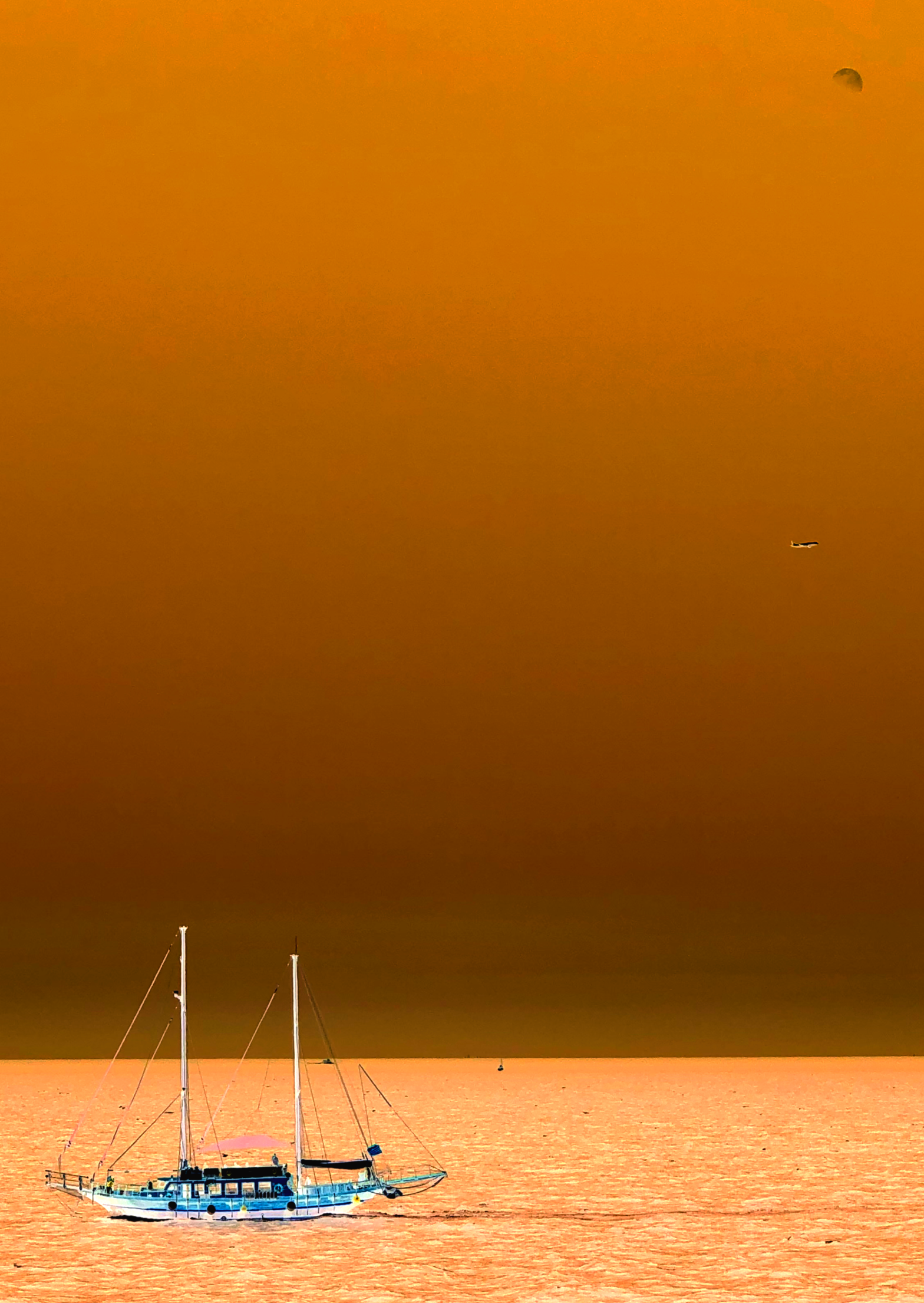 Space. Air. Sea. Orange.